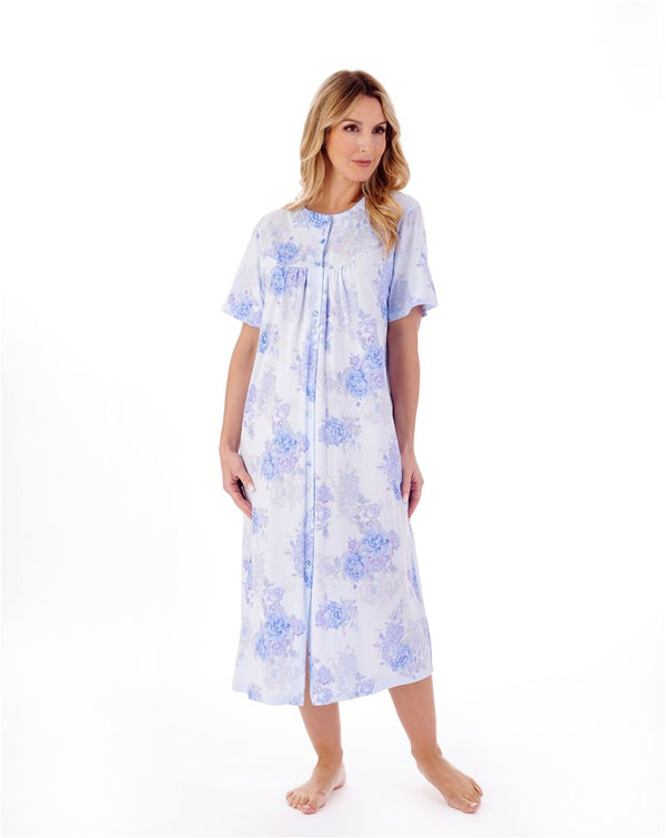 Slenderella Large Floral Print 46" Jersey Nightdress ND01133