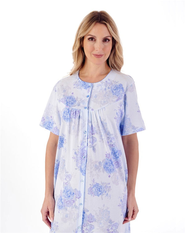 Slenderella Large Floral Print 46" Jersey Nightdress ND01133
