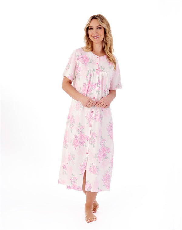 slenderella Large Floral Print 46" Jersey Nightdress ND01133