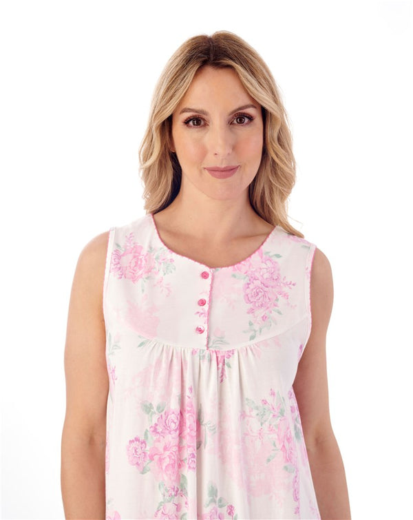 Slenderella Large Floral Print Jersey 40" Nightdress ND01131