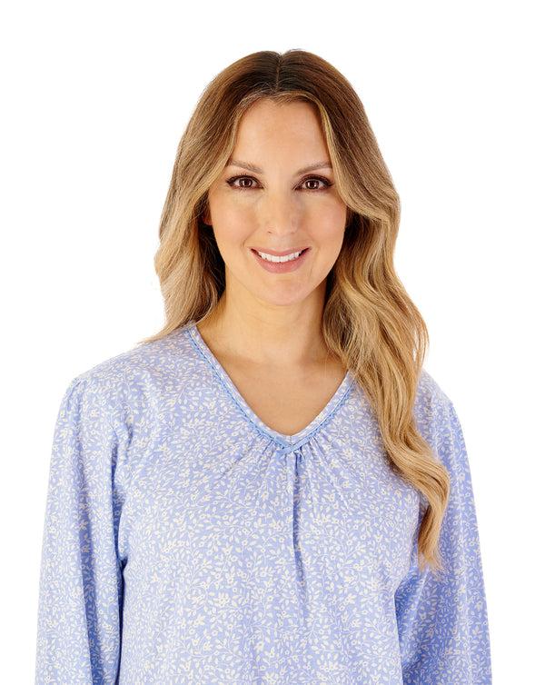Slenderella Leaf Print 42" Jersey Nightdress ND08112