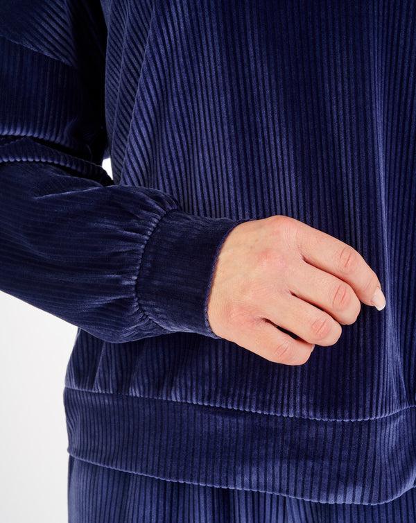 Slenderella Lounge Velour Stripe Lounge Pyjama GL06711