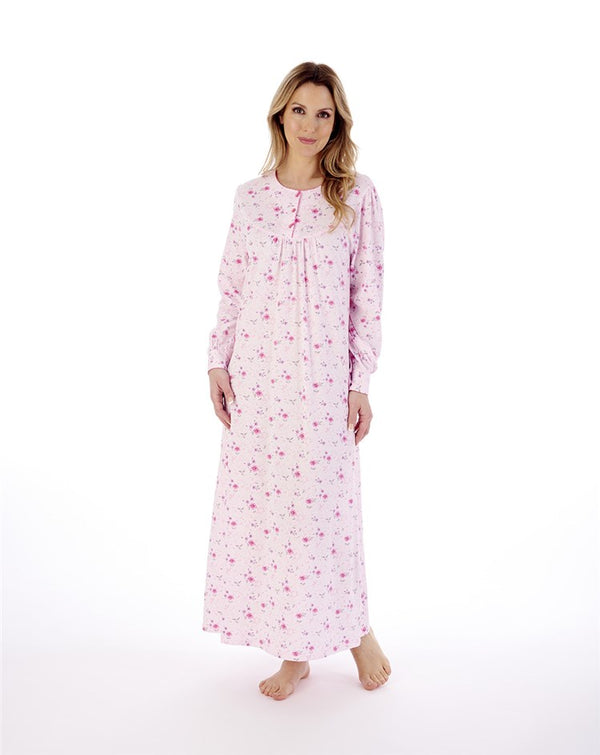 Slenderella Picot Trim 50" Jersey Nightdress ND02109