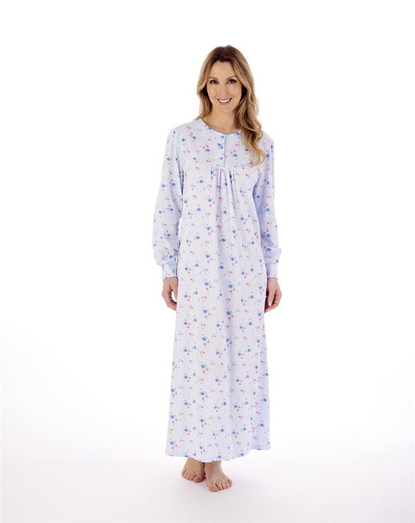 slenderella Picot Trim 50" Jersey Nightdress ND02109