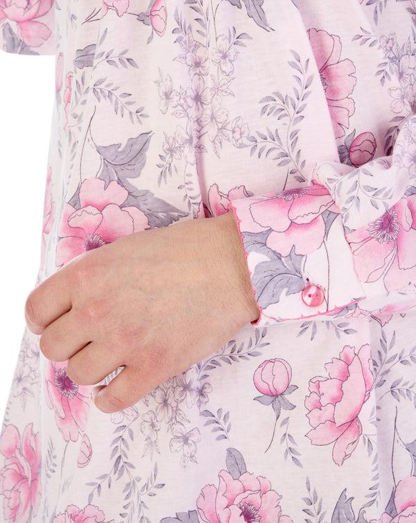 Slenderella Picot Trim 50" Jersey Nightdress ND04109