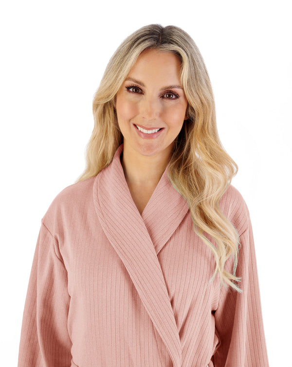 Slenderella Rib Pattern 42" Shawl Collar Wrap HC07307