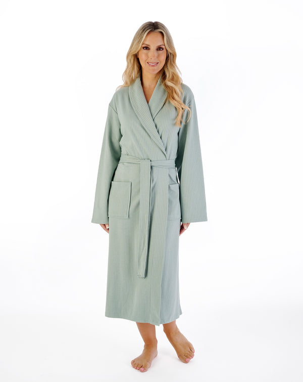 Slenderella Rib Pattern 42" Shawl Collar Wrap HC07307