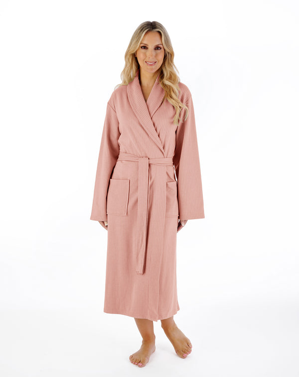 slenderella Rib Pattern 42" Shawl Collar Wrap HC07307