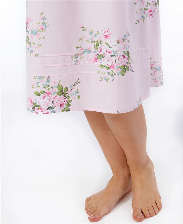 Slenderella Rose Bouquet 42" Woven Nightdress ND55270