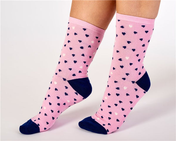 Slenderella Scottie Dog And Heart Socks (2 Pair Pack) LS175