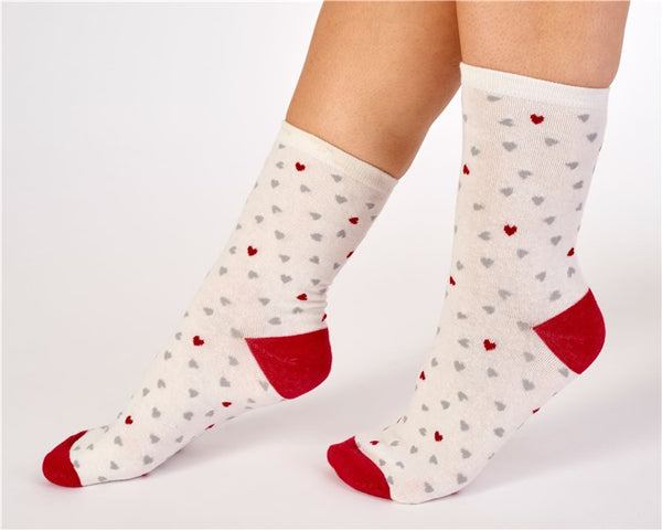 Slenderella Scottie Dog And Heart Socks (2 Pair Pack) LS175