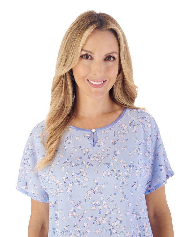 Slenderella Blossom Print Woven Pyjama Set PJ03242