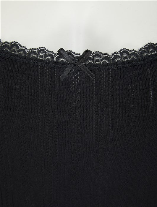 Slenderella Slenderella Brushed Thermal French Neck Cami UW400