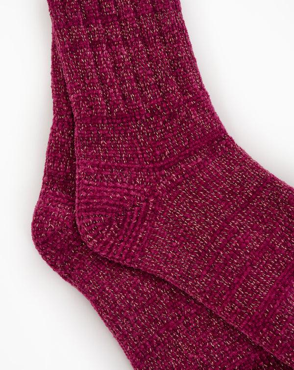 Slenderella Chenille Lurex Bedsock BS189