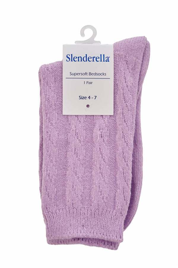 Slenderella Classic Cable Pattern Bedsock BS177