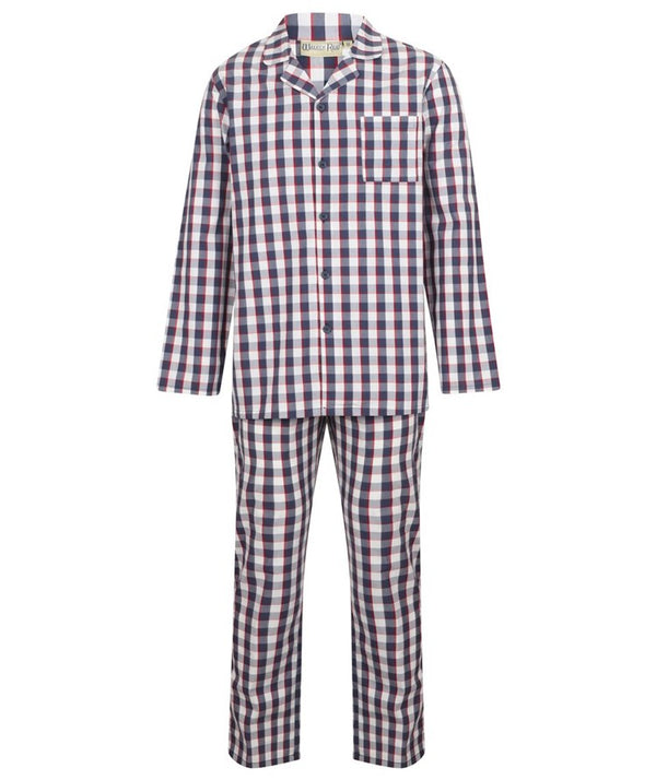slenderella Classic Check Woven Pyjama WR2813