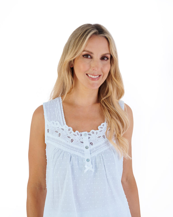 Slenderella Dobby Dot Woven Pyjama PJ07212