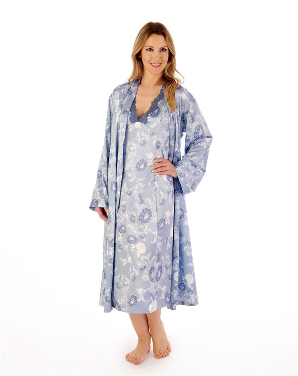 Slenderella Floral Satin 45" Nightdress GL02721