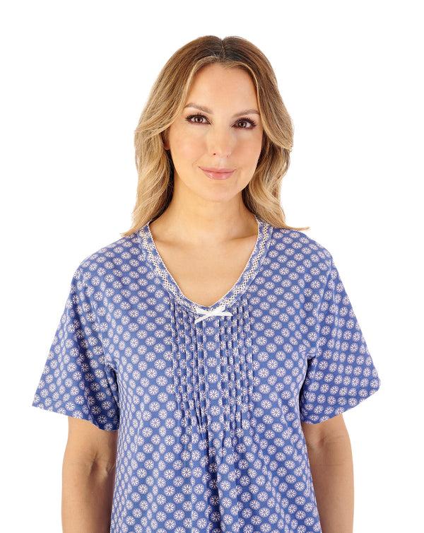 Slenderella Geo Print 45" Jersey Nightdress ND08130