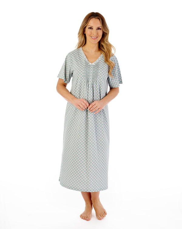 Slenderella Geo Print 45" Jersey Nightdress ND08130