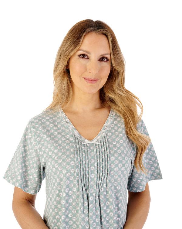 Slenderella Geo Print 45" Jersey Nightdress ND08130