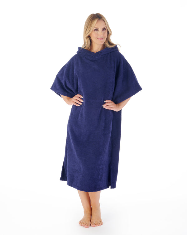 slenderella Hooded Towelling 44" Cover-Up HC03335