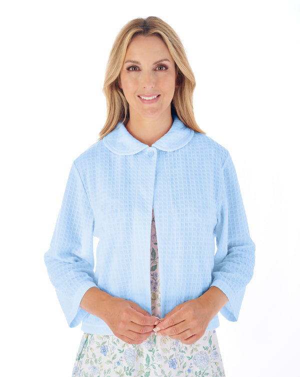 Slenderella Houndstooth Knit Bedjacket BJ3304