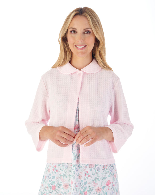 slenderella Houndstooth Knit Bedjacket BJ3304