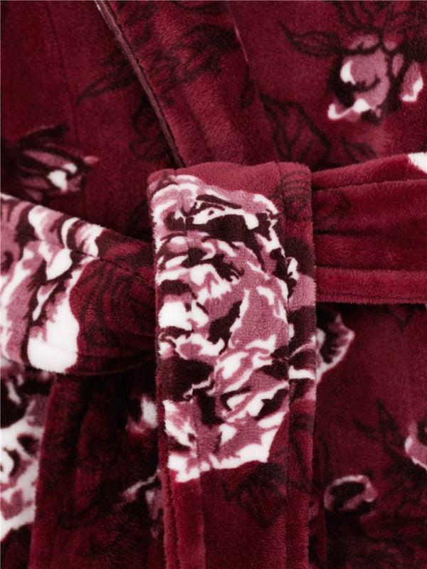 Slenderella Luxury Velvet 48" Hooded Wrap GL8746