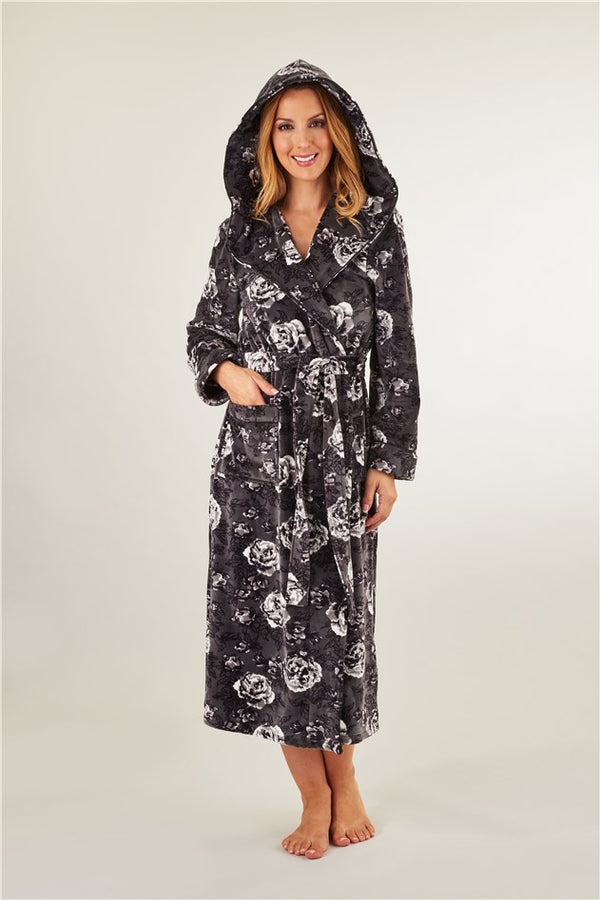 slenderella Luxury Velvet 48" Hooded Wrap GL8746