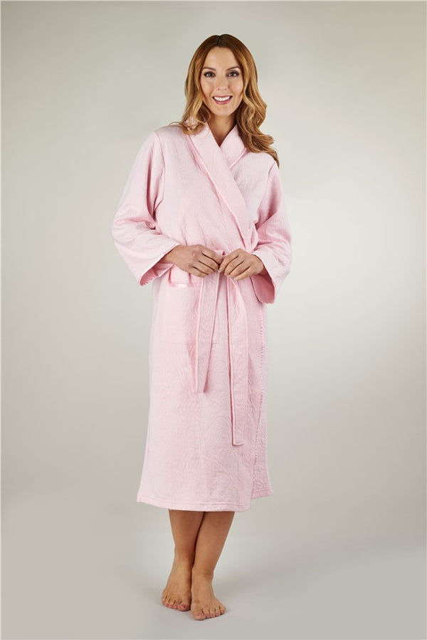 slenderella Mock Quilt 47" Shawl Collar Wrap HC7302