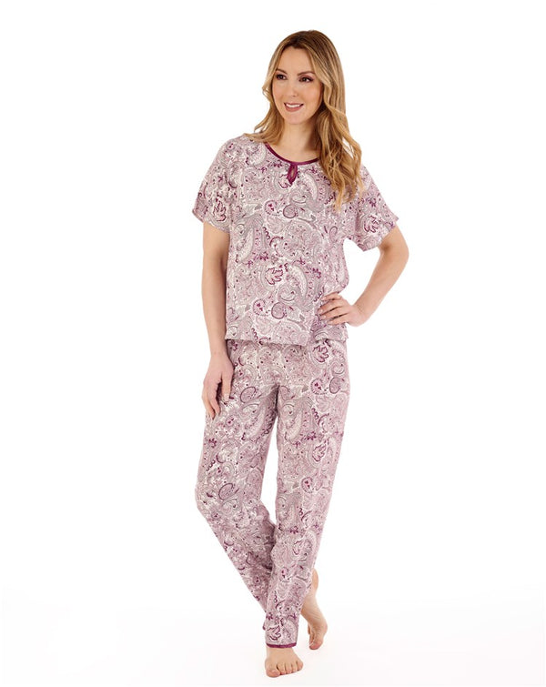 slenderella Paisley Print Woven Pyjama PJ88227