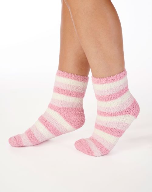 Slenderella Pastel Striped Sock BS147