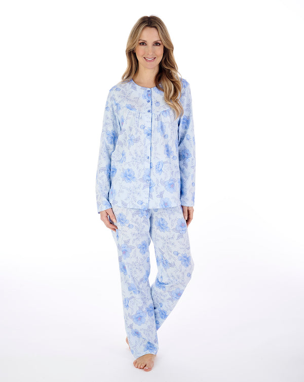 slenderella Picot Trim Jersey Pyjama Set PJ04110