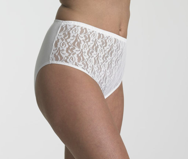 slenderella Slenders Lace Front Full Brief SBF52