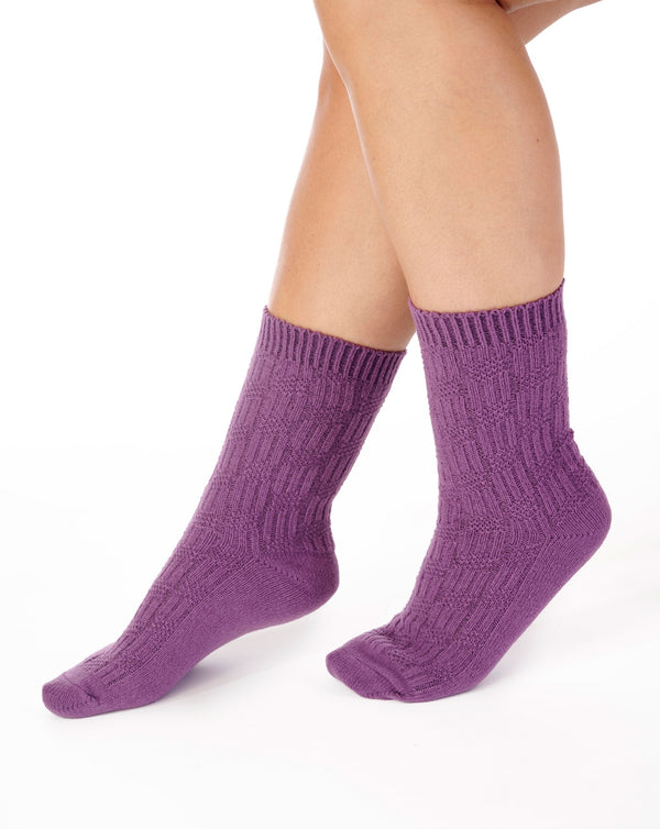 slenderella Textured Rib Bedsock BS181