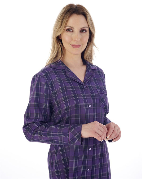 Slenderella Woven Check 38" Nightshirt NS02220