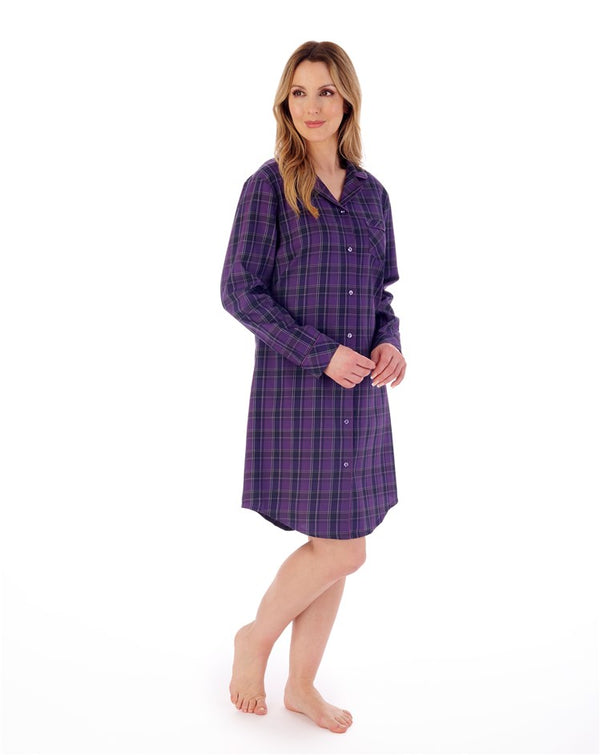 slenderella Woven Check 38" Nightshirt NS02220