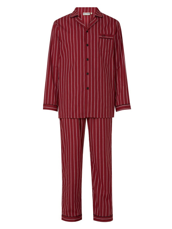 Slenderella Woven Stripe Tailored Pyjama WR8801