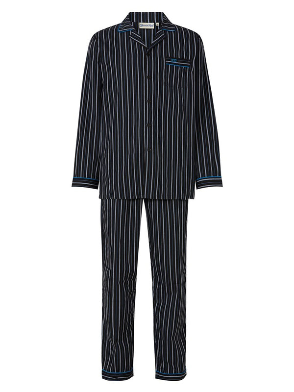 slenderella Woven Stripe Tailored Pyjama WR8801