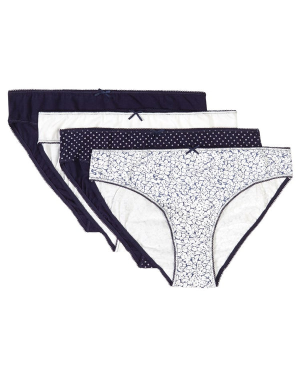 slenderella Slenders Cotton Pattern Mini Brief BF83