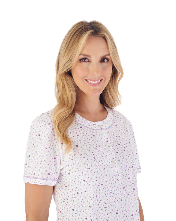 Slenderella Small Ditsy Print Jersey Pyjama Set PJ03142