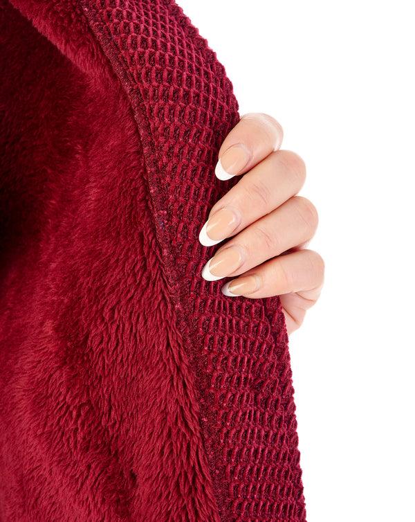 Slenderella Soft Waffle 24" Button Through Bedjacket BJ08331