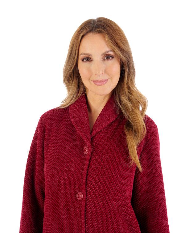Slenderella Soft Waffle 46" Button Through Housecoat HC08332
