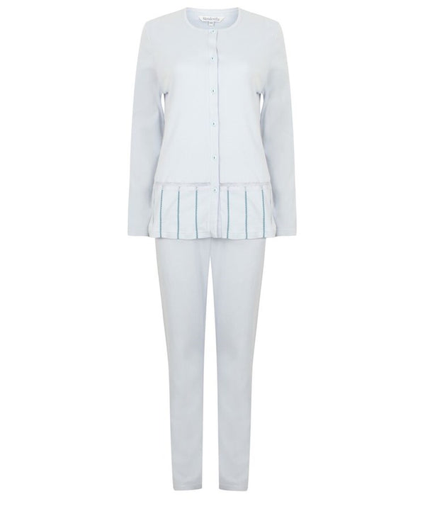 slenderella Solid Colour Interlock Jersey Pyjama PJ2146