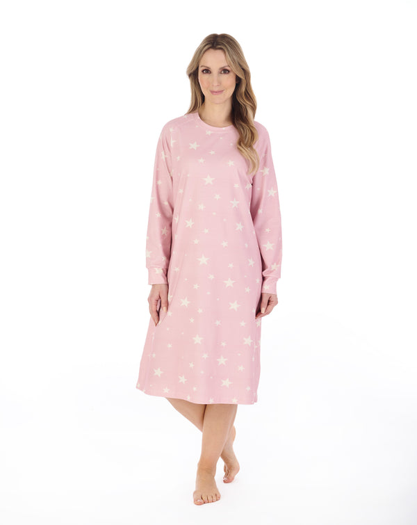 Slenderella Star Print 42" Jersey Nightdress ND04131