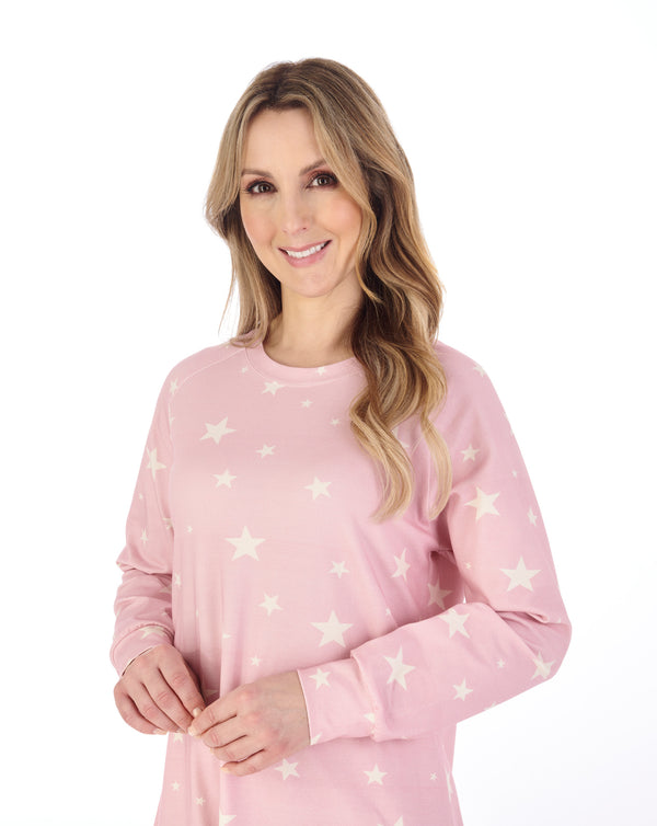 Slenderella Star Print 42" Jersey Nightdress ND04131