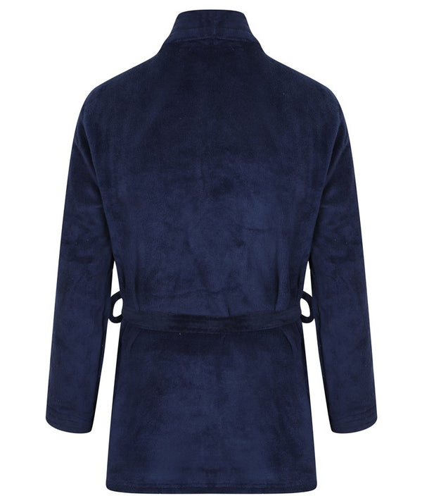 Slenderella Stitch Detail Coral Fleece 28" Bedjacket WR6831