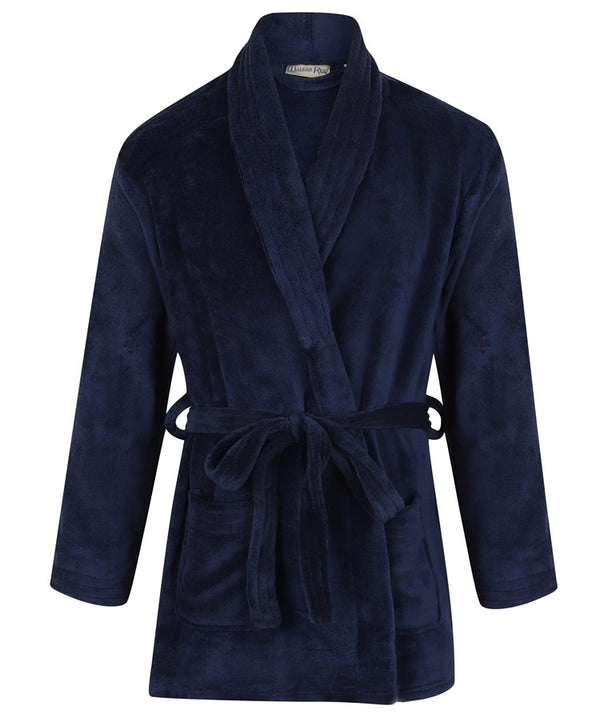 slenderella Stitch Detail Coral Fleece 28" Bedjacket WR6831