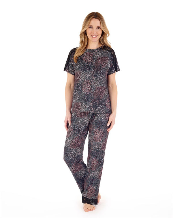 slenderella Super-Soft Multi Print Pyjama Set GL02703